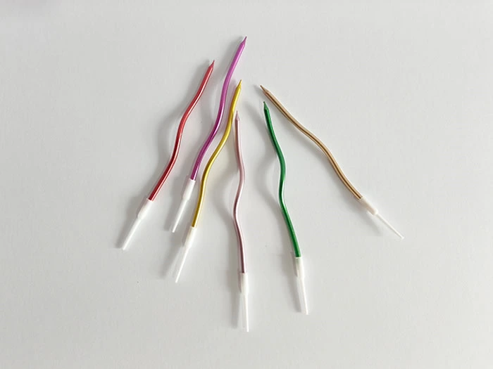 multicolored spiral birthday candle for party - Sunwing Technology