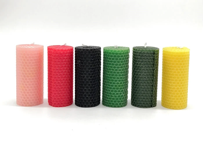 Natural rolled beeswax pillar candles wholesale - Sunwing Technology